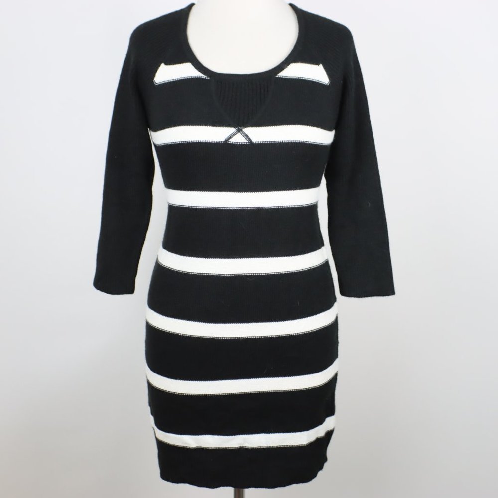 NWT Derek Heart Womens Medium Striped Knit Bodycon Dress